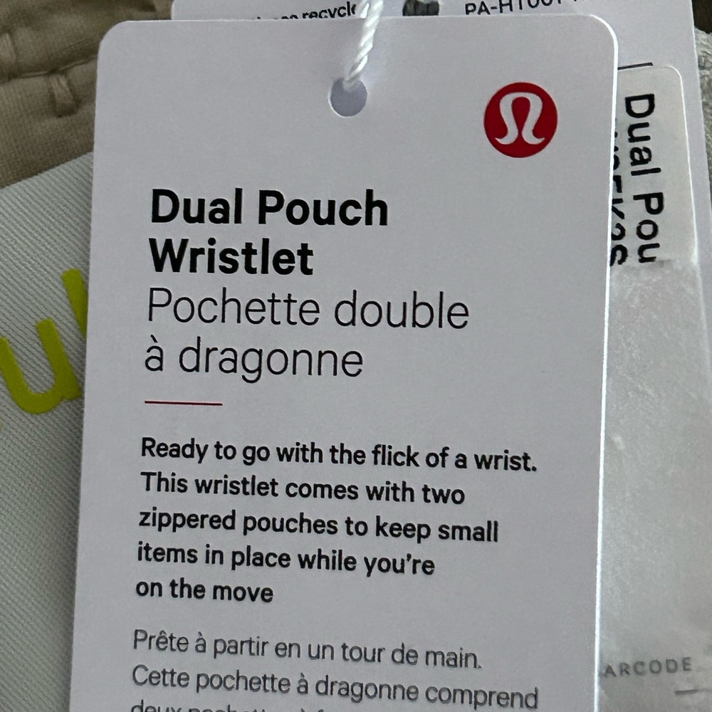 Lululemon Dual Pouch Wristlet Vapor Lichen Lime NWT - Picture 5 of 9